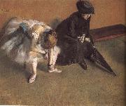 Edgar Degas Waiting Spain oil painting reproduction
